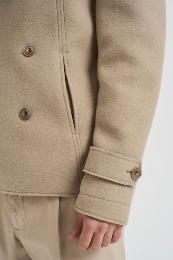 Cappotto uomo corto beige - 4