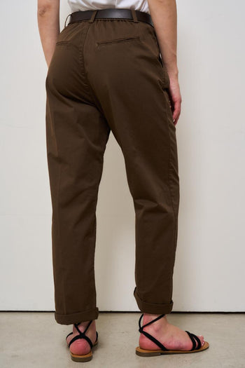 Pantalone donna marrone regular - 6