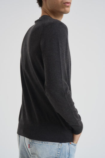 Maglia uomo girocollo grigio antracite - 4
