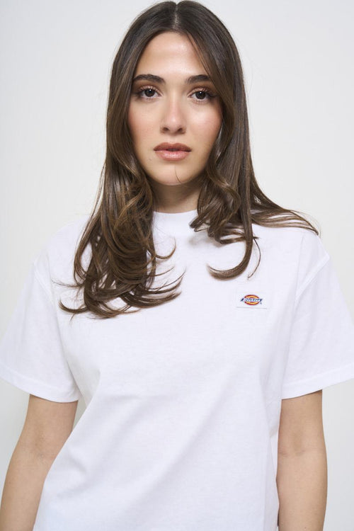 Top donna girocollo bianca - 2