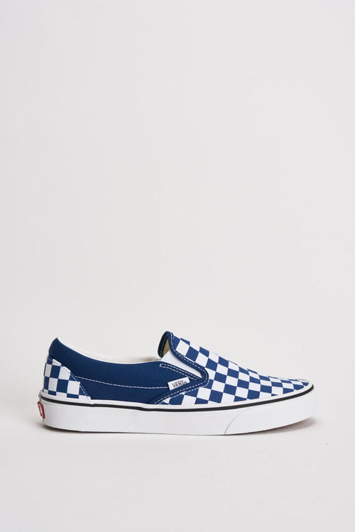 Sneakers uomo Classic slip-on scacchi blu