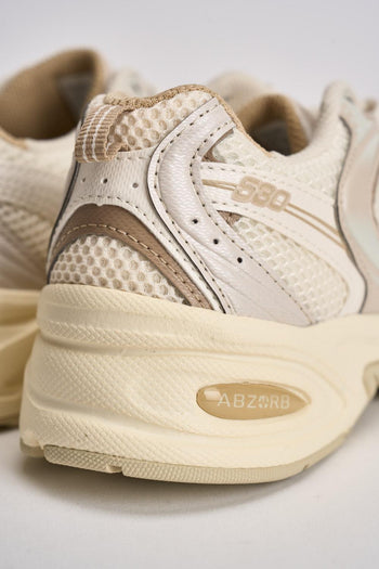 Sneakers donna 530 panna e beige - 8