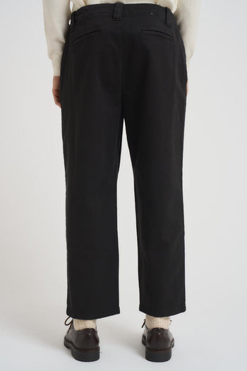 Pantalone uomo con pinces nero - 3