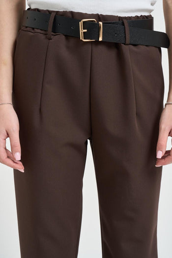 Pantalone donna dritto moro - 5