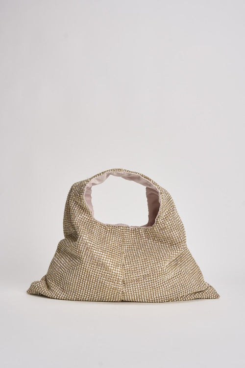 Borsa donna Parks con strass oro