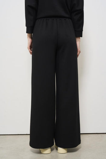 Women's black palazzo trousers - 4