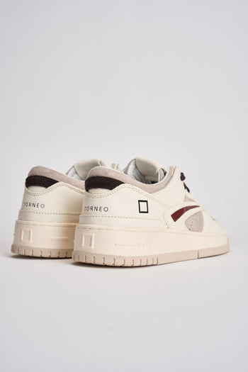 Sneakers uomo Torneo bianca e marrone - 7