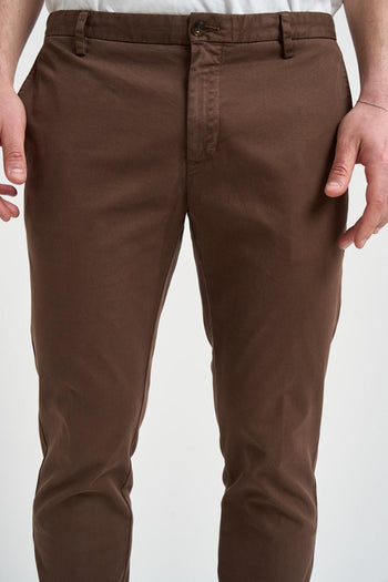 Pantalone uomo slim marrone - 4