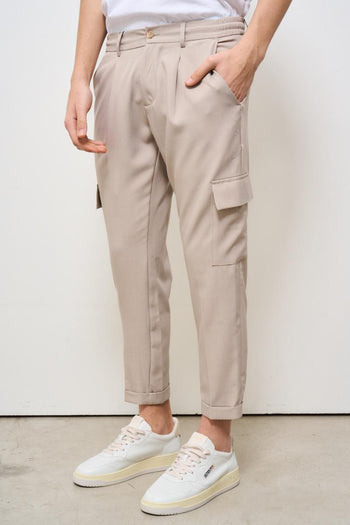 Pantalone uomo regular beige - 3