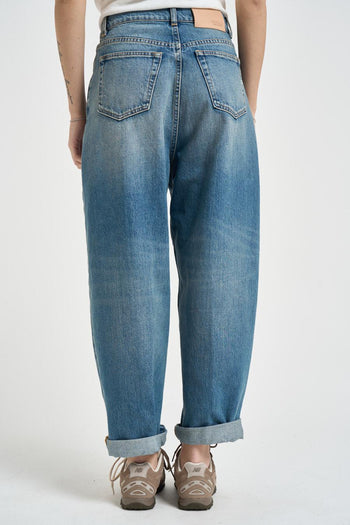 Jeans donna Laila in denim blu medio - 4