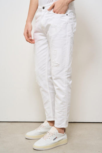Jeans uomo Yellowstone in denim bianco - 3
