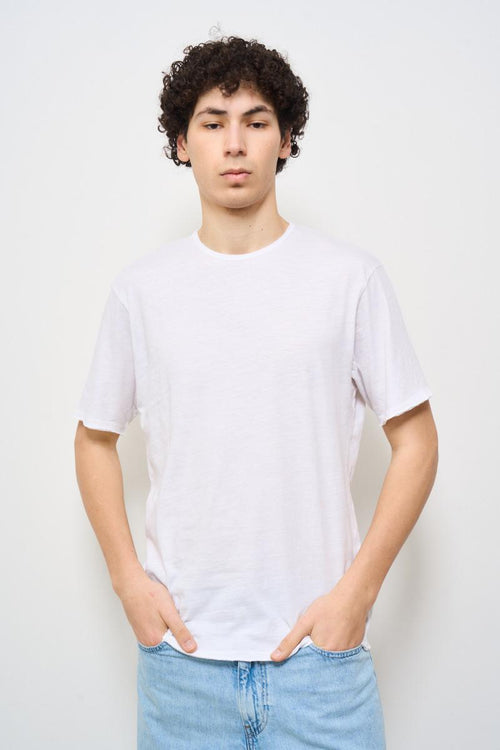 T-shirt uomo girocollo bianca