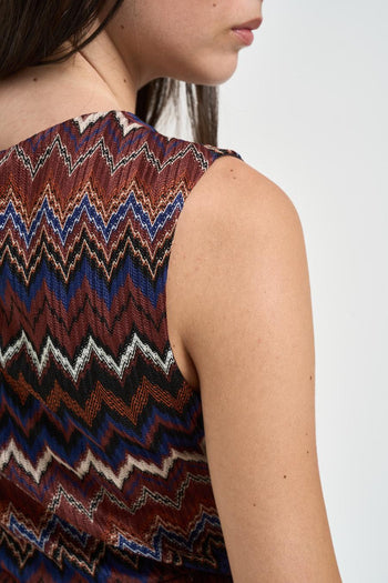 Top donna a righe multicolor - 6
