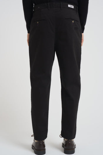 Pantalone uomo con pinces nero - 4