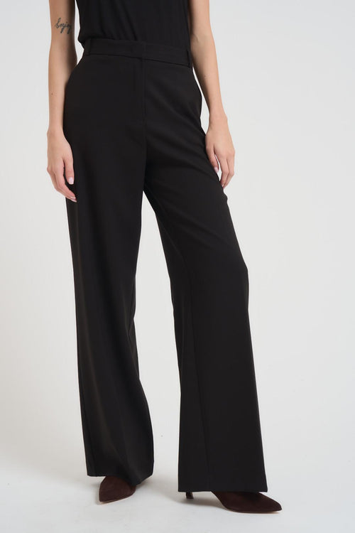 Pantalone  palazzo donna nero - 2