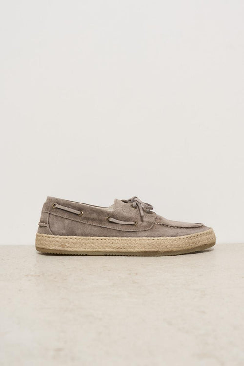 1933 Men's Moccasin in Dove Gray Suede