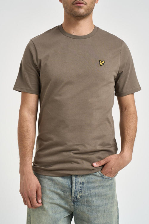 T-shirt uomo girocollo tortora