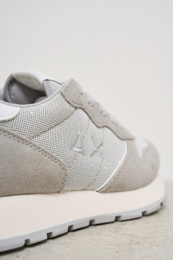 Sneakers donna grigia e argento - 7