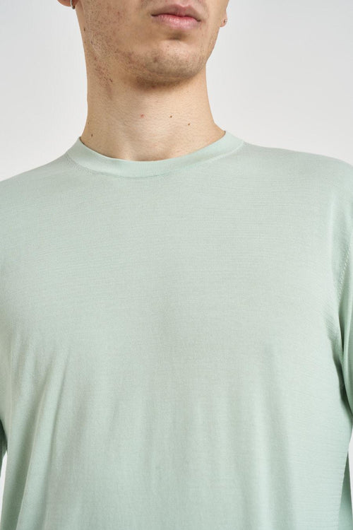 Maglia uomo girocollo verde acqua - 2