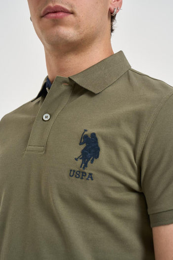 Polo uomo verde militare - 3