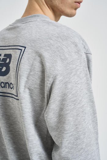 Felpa uomo girocollo grigia - 4