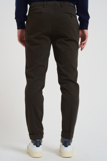 Pantalone uomo con pinces marrone - 3