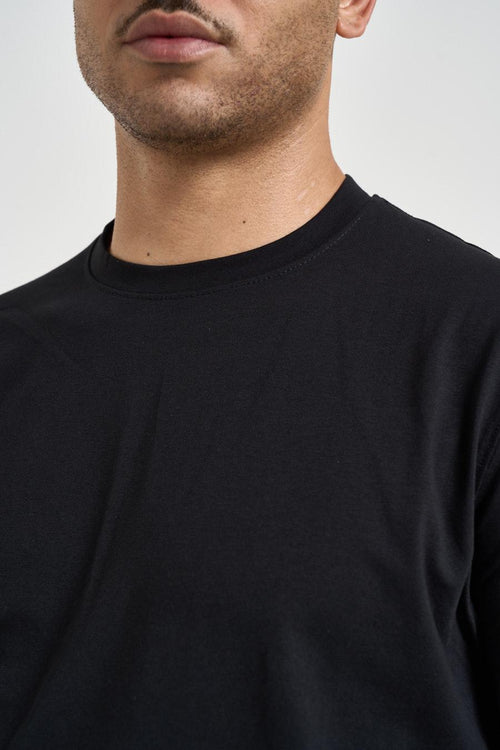 T-shirt uomo girocollo nera - 2