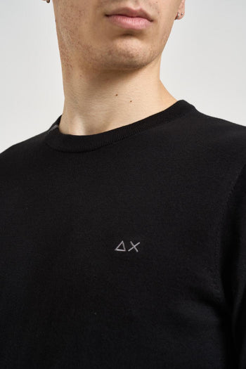 Maglia uomo girocollo nera - 3