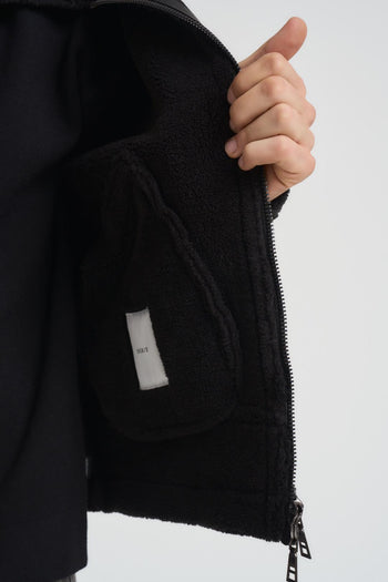 Ecomontone biker uomo nero - 6