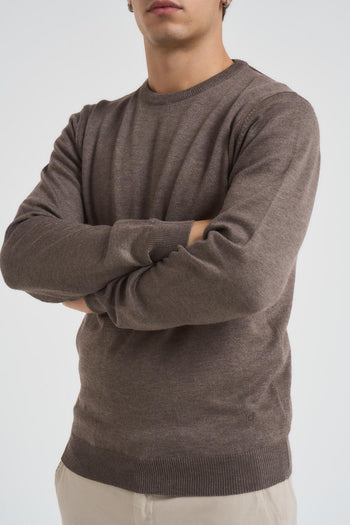 Maglia uomo basic girocollo tortora - 3