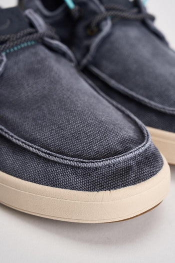 Scarpe basse uomo in tessuto blu - 4