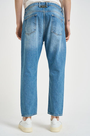 Jeans uomo regular fit in denim blu - 4