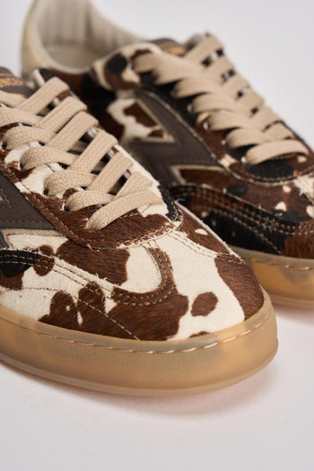 Sneakers donna in cavallino muccato - 4