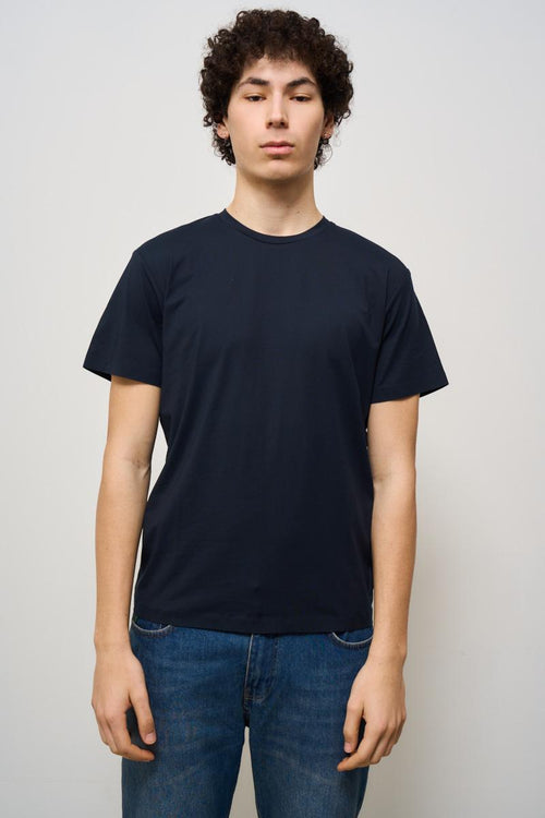 T-shirt uomo girocollo blu