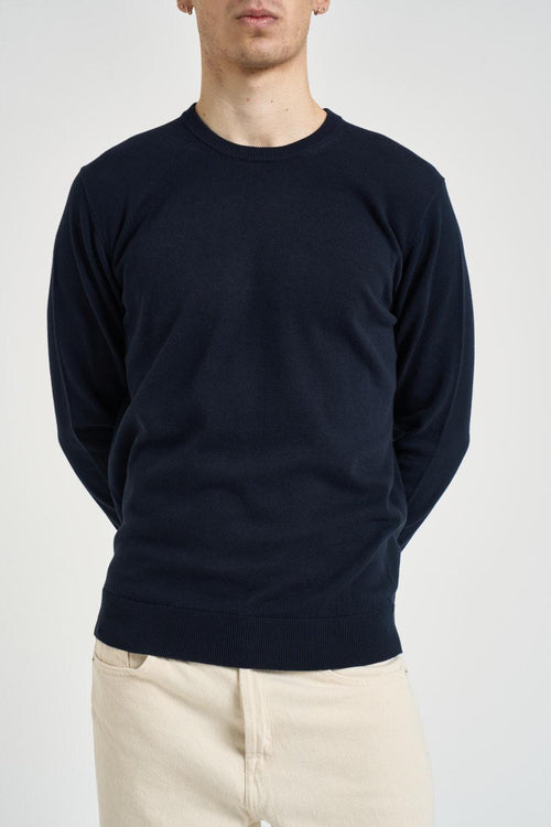 Maglia uomo girocollo blu notte