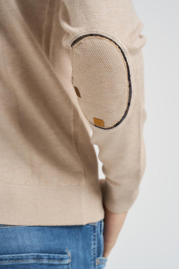 Maglia uomo girocollo beige - 4