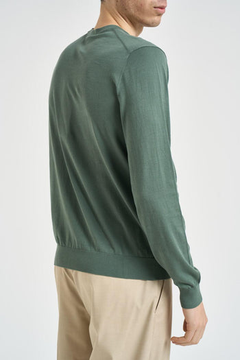 Maglia uomo girocollo verde - 3