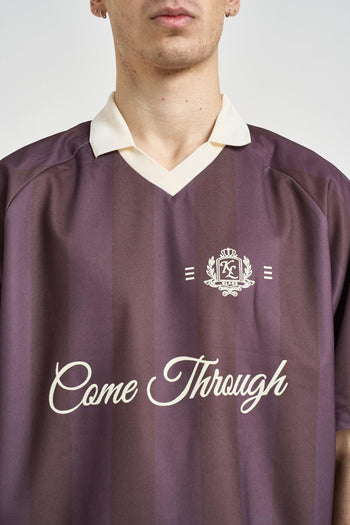 Polo uomo a righe viola - 3