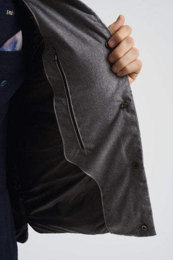 Gilet uomo trapuntato grigio - 8