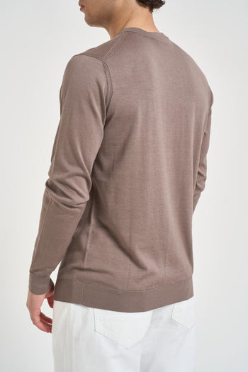 Maglia uomo girocollo tortora - 3