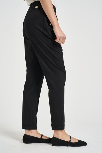 Pantalone donna tuta nero - 4