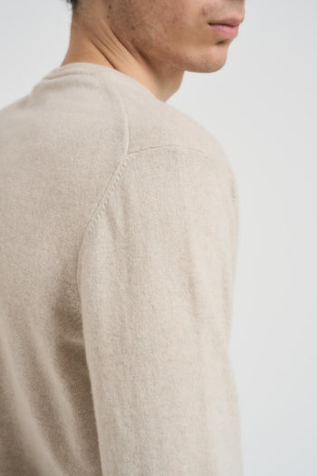 Maglia uomo girocollo panna - 4