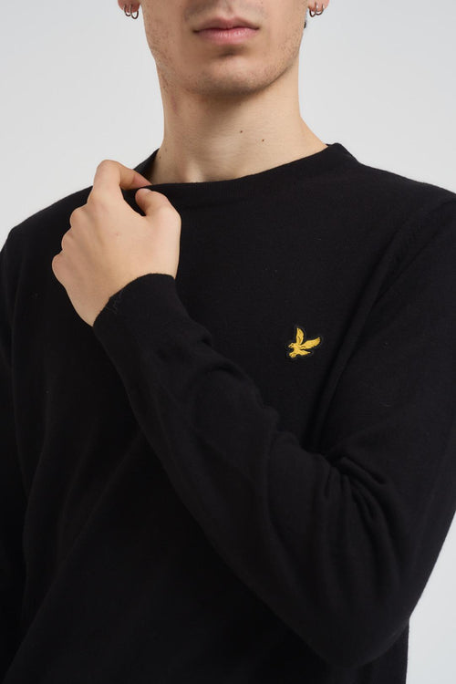 Maglia uomo girocollo nera - 2