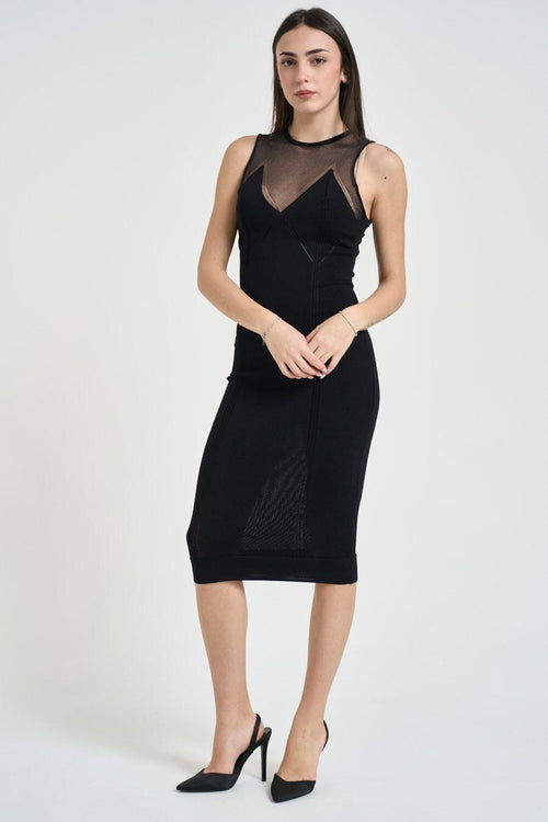 Abito donna aderente nero
