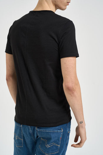 T-shirt uomo girocollo nero - 3