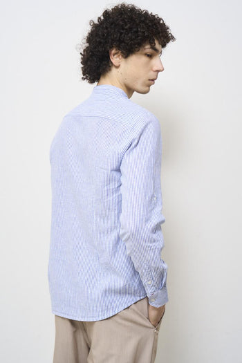 Camicia uomo coreana celeste - 8