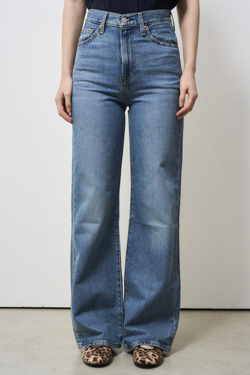 Jeans donna gamba ampia