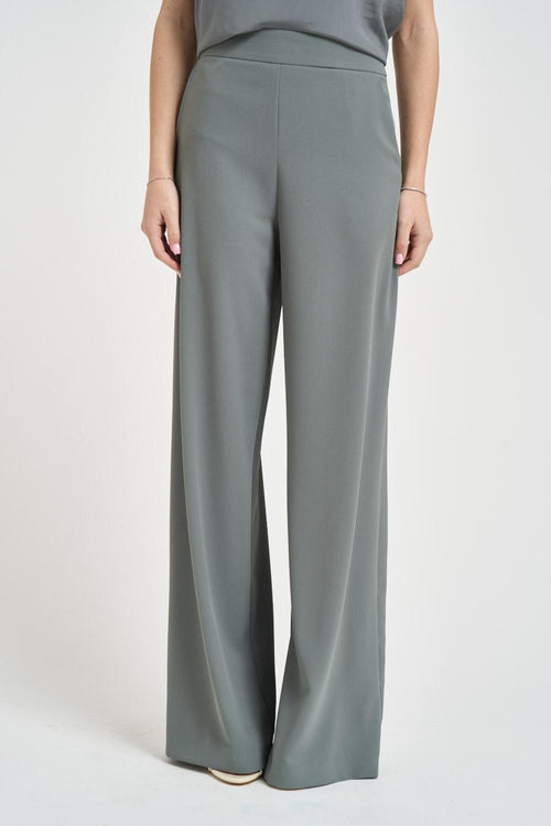 Pantalone donna a palazzo grigio