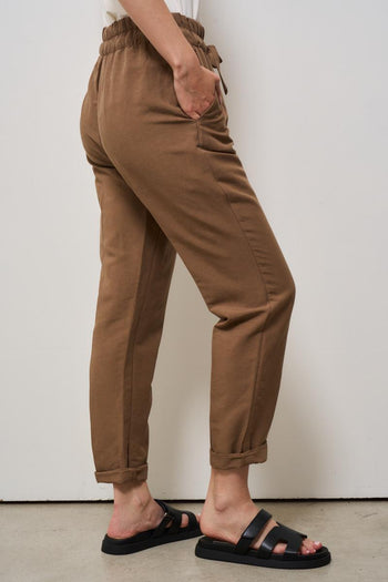 Pantalone donna regular marrone - 5