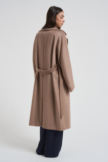 Cappotto doppiopetto Resina donna cammello - 4